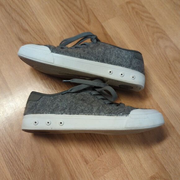 Rag & Bone Standard Issue Felted Wool Sneakers Womens US 8 EU 39 Gray Lace Up - Picture 5 of 8